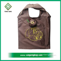 Fashion cheap promotional eco friendly waterproof 210D nylon polyester animal foldable shopping bag